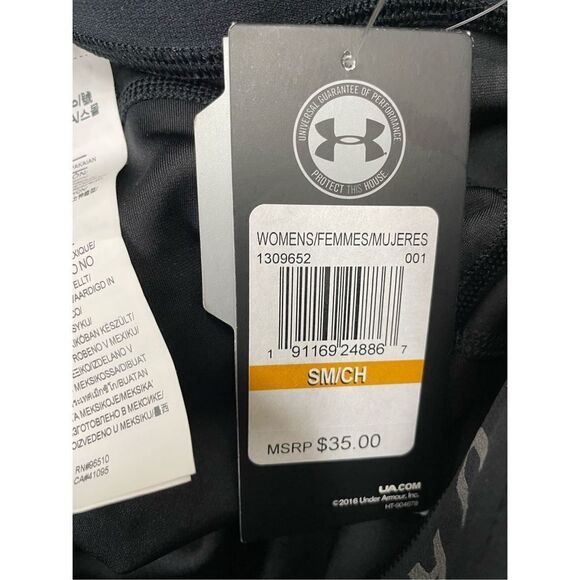 NWT Under Armour Black Compression Heatgear Athletic Capri Leggings Size Small - Picture 8 of 12